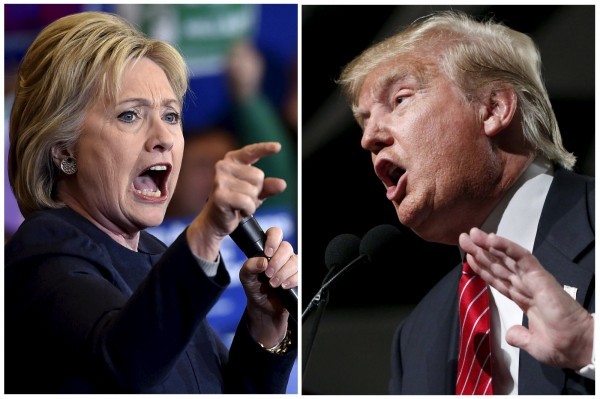2016美國總統大選，川普vs.希拉蕊。 圖片來源：自由時報