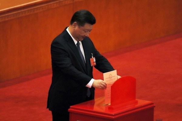 中國習近平修憲取消國家主席任期限制。 圖片來源：聯合新聞網