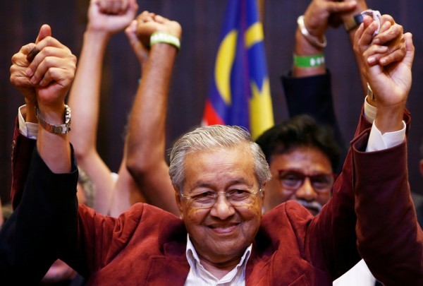 馬來西亞六十年來首次政黨輪替。 圖片來源：自由時報