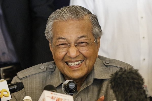 馬來西亞新任總理馬哈迪。 圖片來源：聯合報