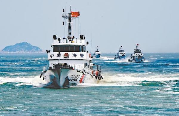 中國海警納入武警編制中。 圖片來源：南洋視界