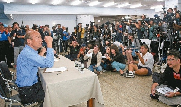 新任高雄市長韓國瑜認同九二共識。 圖片來源：聯合新聞網