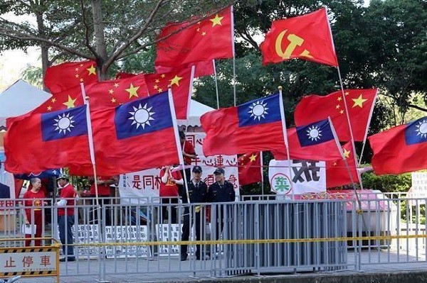 台灣面臨中國的威脅，各黨反應不一。 圖片來源：中時電子報