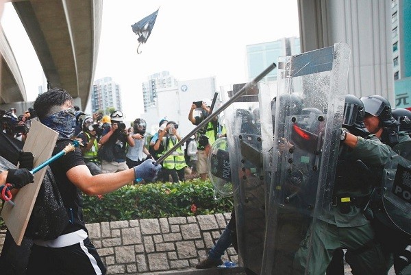 香港人反送中運動引發後續示威抗議。 圖片來源：聯合新聞網