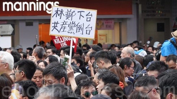 中國與香港關係微妙且緊張。 圖片來源：新唐人