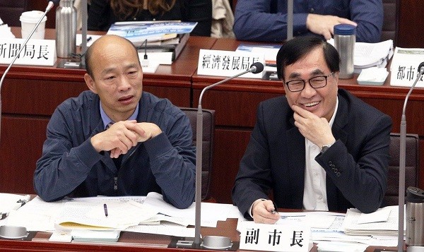 高雄市副市長李四川腸胃炎，韓國瑜送上雞湯慰問。 圖片來源：聯合新聞網