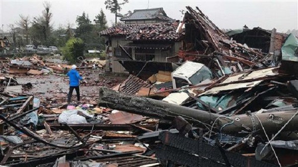 哈吉貝颱風重創日本。 圖片來源：三立新聞