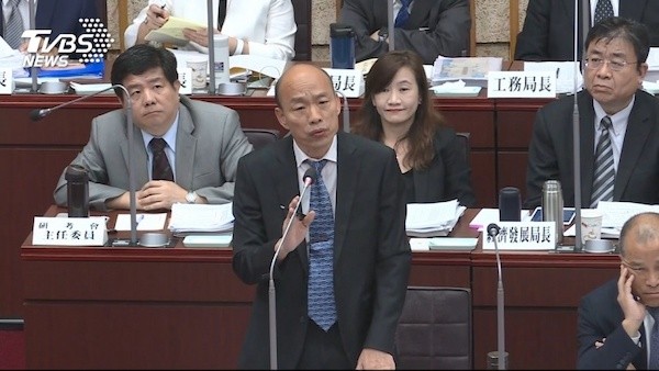 韓國瑜市長據傳十月中將請假專心選總統。 圖片來源：TVBS