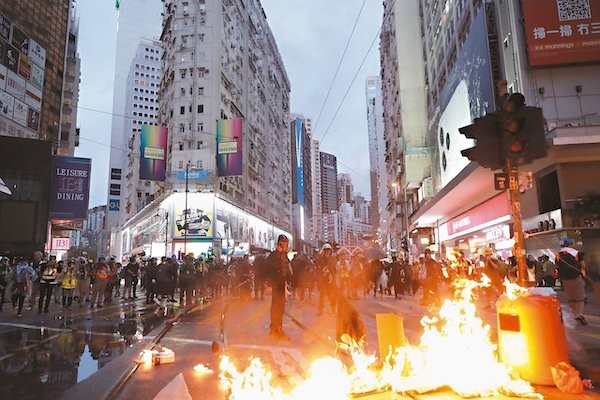 香港遊行示威已持續數個月。 圖片來源：聯合新聞網