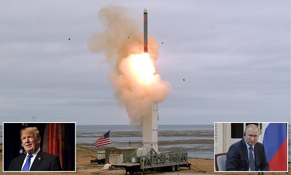 美國退出中程核飛彈條約後進行試射。 圖片來源：DailyMail