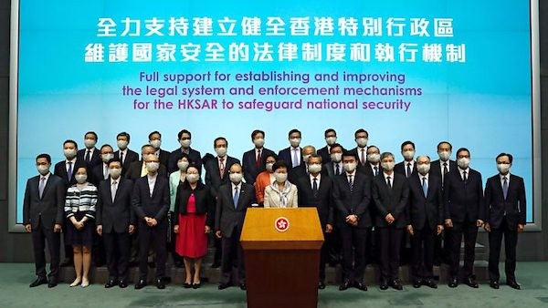 中國將制定用於香港的國安。 圖片來源：BBC
