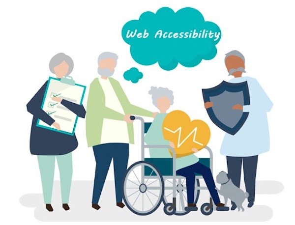 無障礙網頁設計可協助身心障礙者上網找資料。 圖片來源：馬路科技