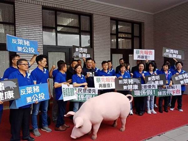 國民黨要推反萊豬公投。 圖片來源：中時電子報