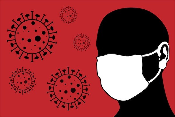 新冠病毒大流行使得流感病毒沒戲唱。 圖片來源：pikiran-rakyat