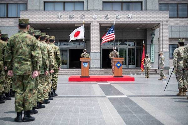 美日對台海安全進行聯合軍演。 圖片來源：自由時報