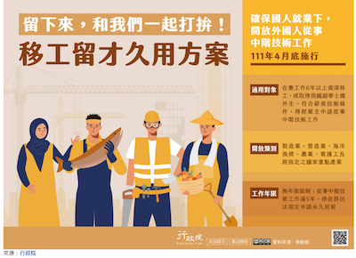 [轉] 台灣應該放寬長期移工入籍與定居